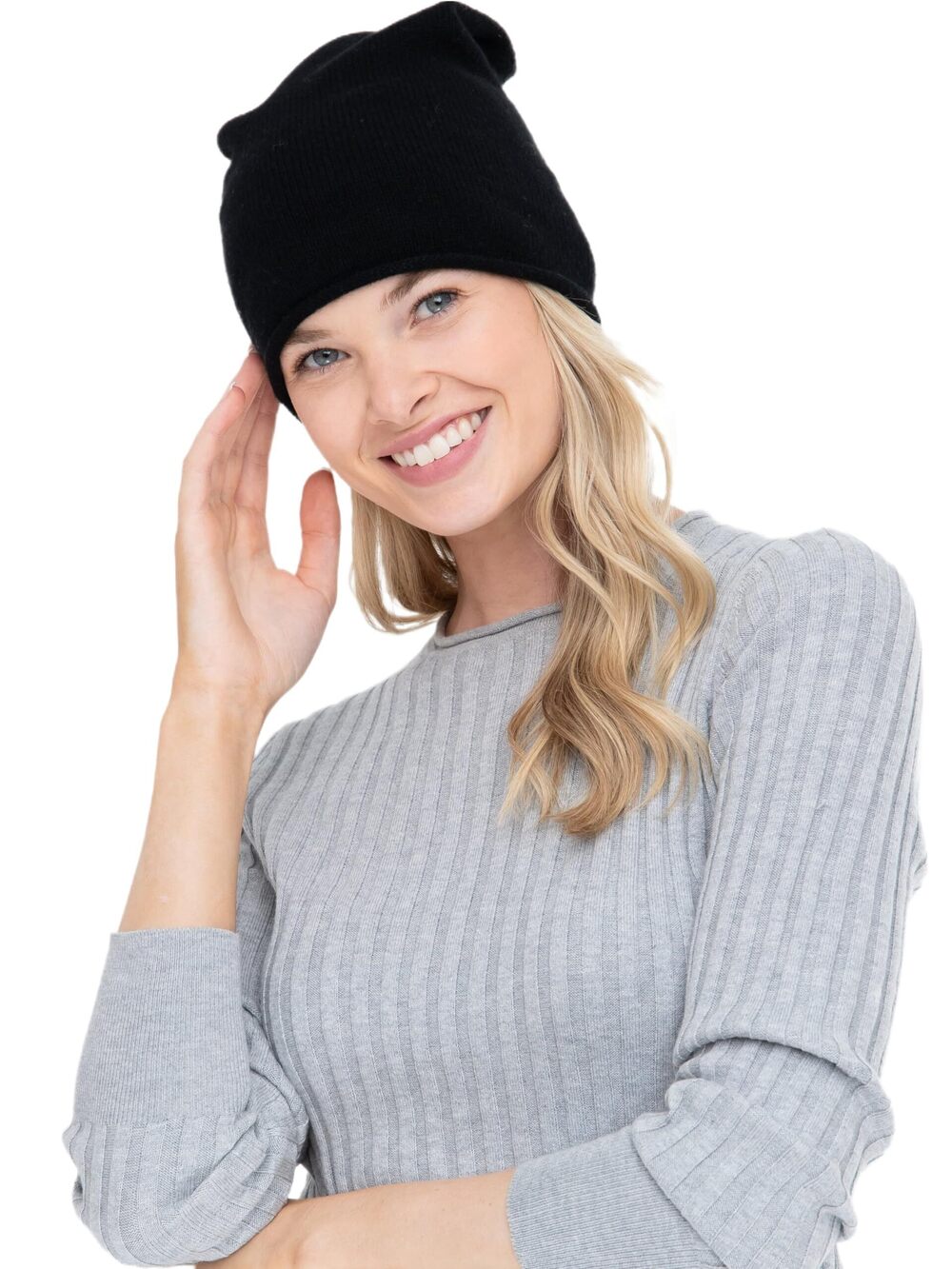 6099 Cashmere 100% Cashmere Essential Slouchy Hat